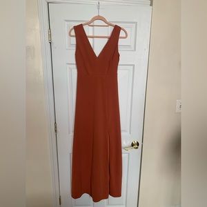 Birdy Grey Burnt Orange Formal Dress - Size 6